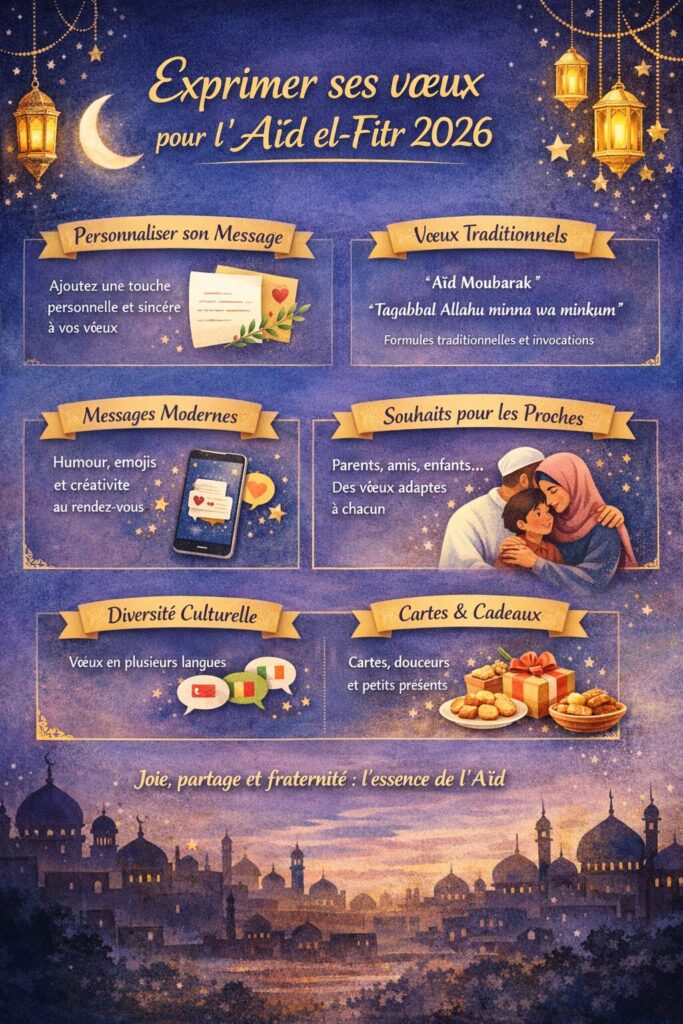 Messages pour souhaiter un bon Aid el-Fitr 2026